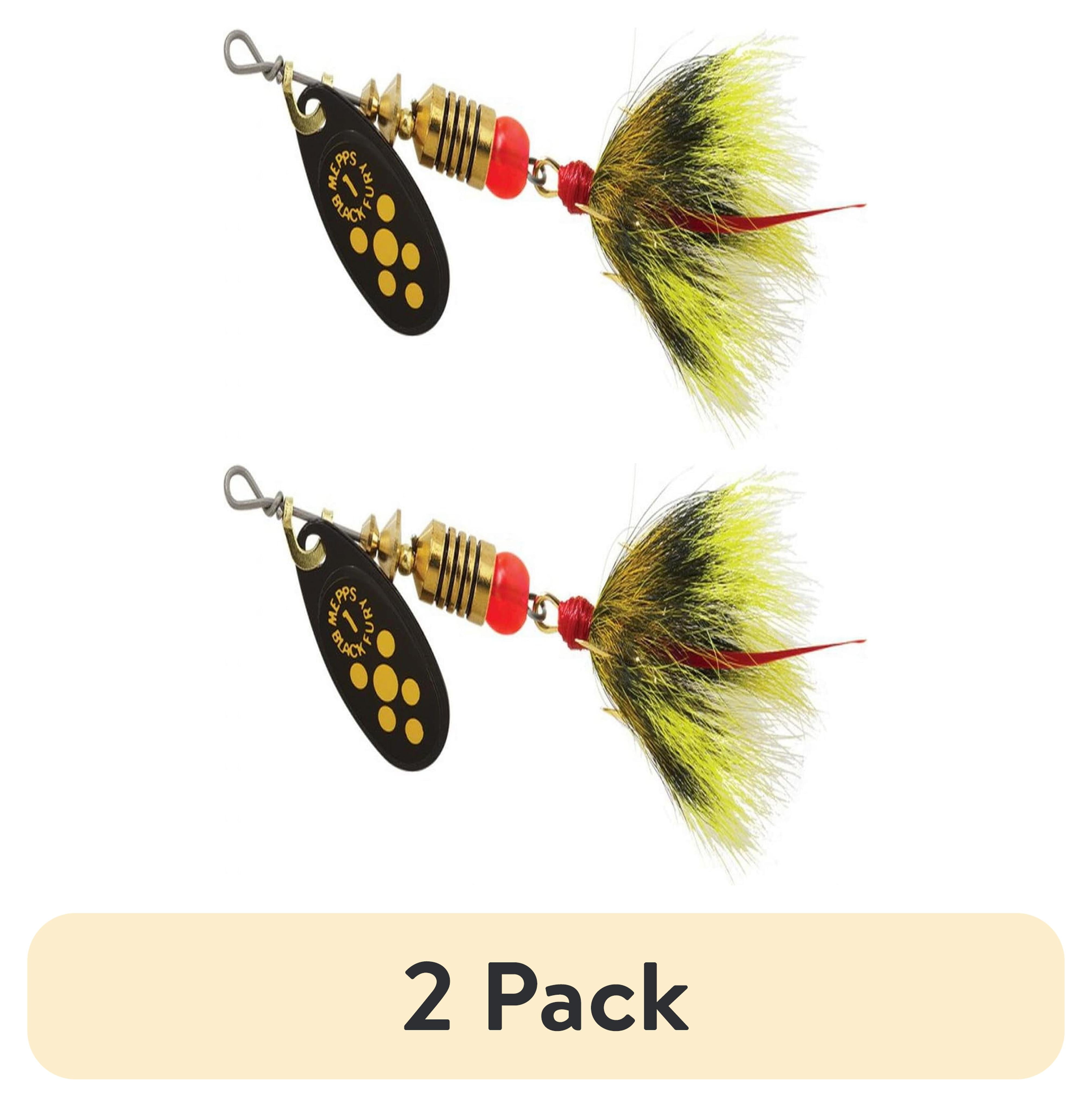 meppy  Mepps Black Fury Treble Spinner Lure - Yellow 1/8 oz - Walmart.com