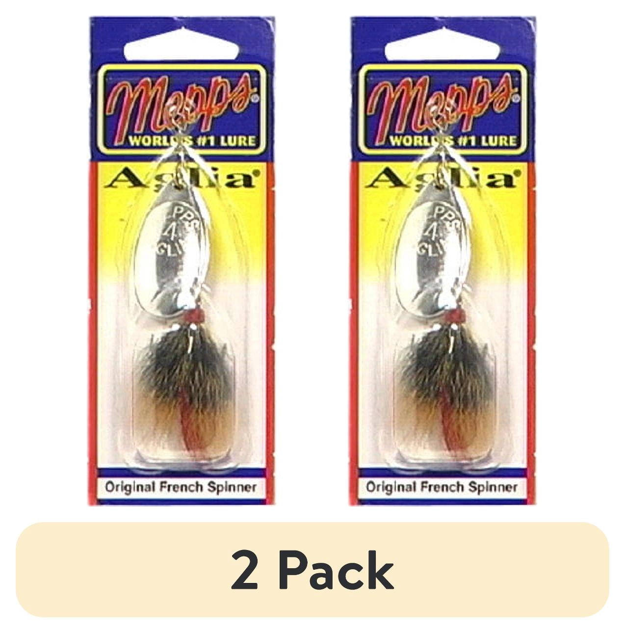 (2 pack) Mepps Dressed Aglia 1/3 oz Gold and Brown Fishing Lures for Trout