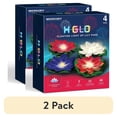 thumbnail image 1 of (2 pack) Merkury Innovations Floating LED Lily Pads, 4-Pack – Waterproof Pool Lights (Red, White, Blue), 1 of 5