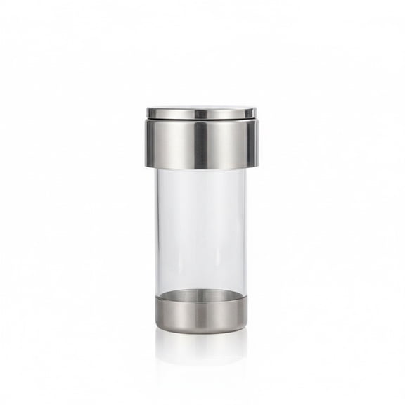 2 pack Mesh Shaker or Salt Shaker, Stainless Steel Salt Dispenser, Clear Acrylic Seasoning Fine Mesh Shaker with Rotating Cover, 4.23 Ounces (120 Milliliter)