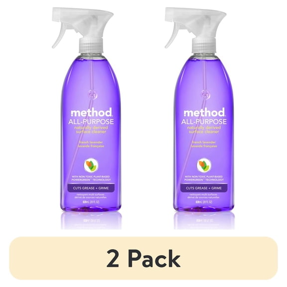 (2 pack) Method All-Purpose Cleaner, French Lavender, 28 fl oz