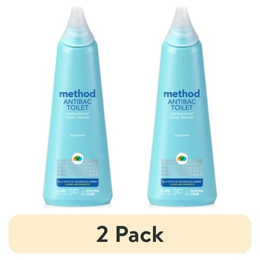 (2 pack) Method Antibacterial Toilet Bowl Cleaner, Spearmint, 24 Ounce