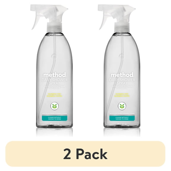 (2 pack) Method Daily Shower Spray Cleaner, Eucalyptus Mint, 28 fl oz