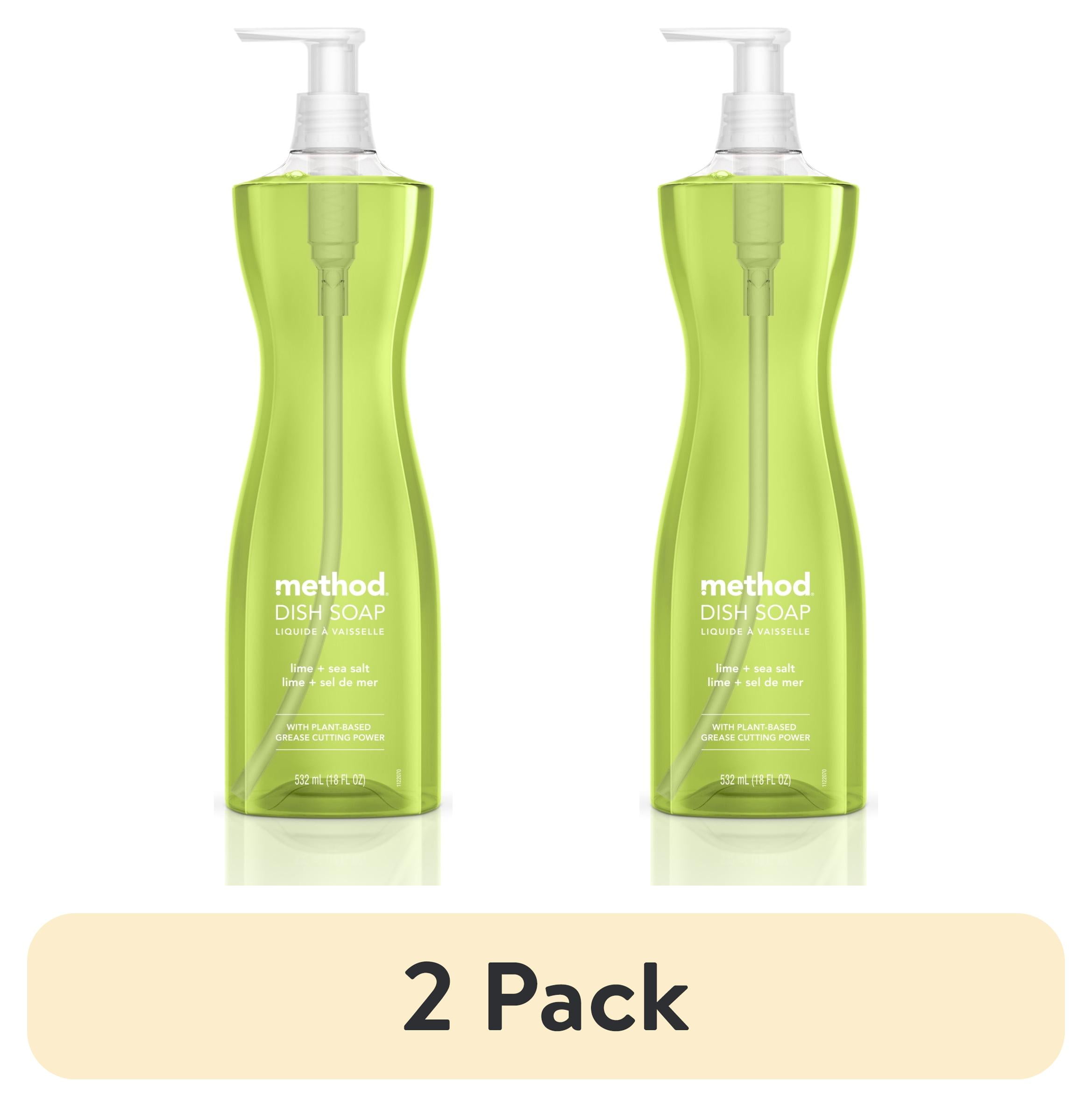 (2 pack) Method Dish Soap, Lime + Sea Salt, 18 ounce