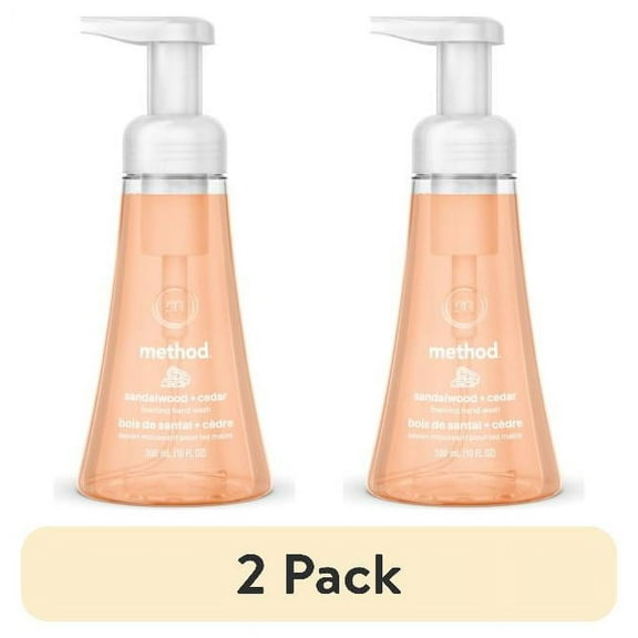 (2 pack) Method Foaming Hand Soap, Sandalwood and Cedar, 10 oz