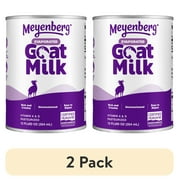 (2 pack) Meyenberg Evaporated Vitamin D Goat Milk Unsweetened, 12 fl oz