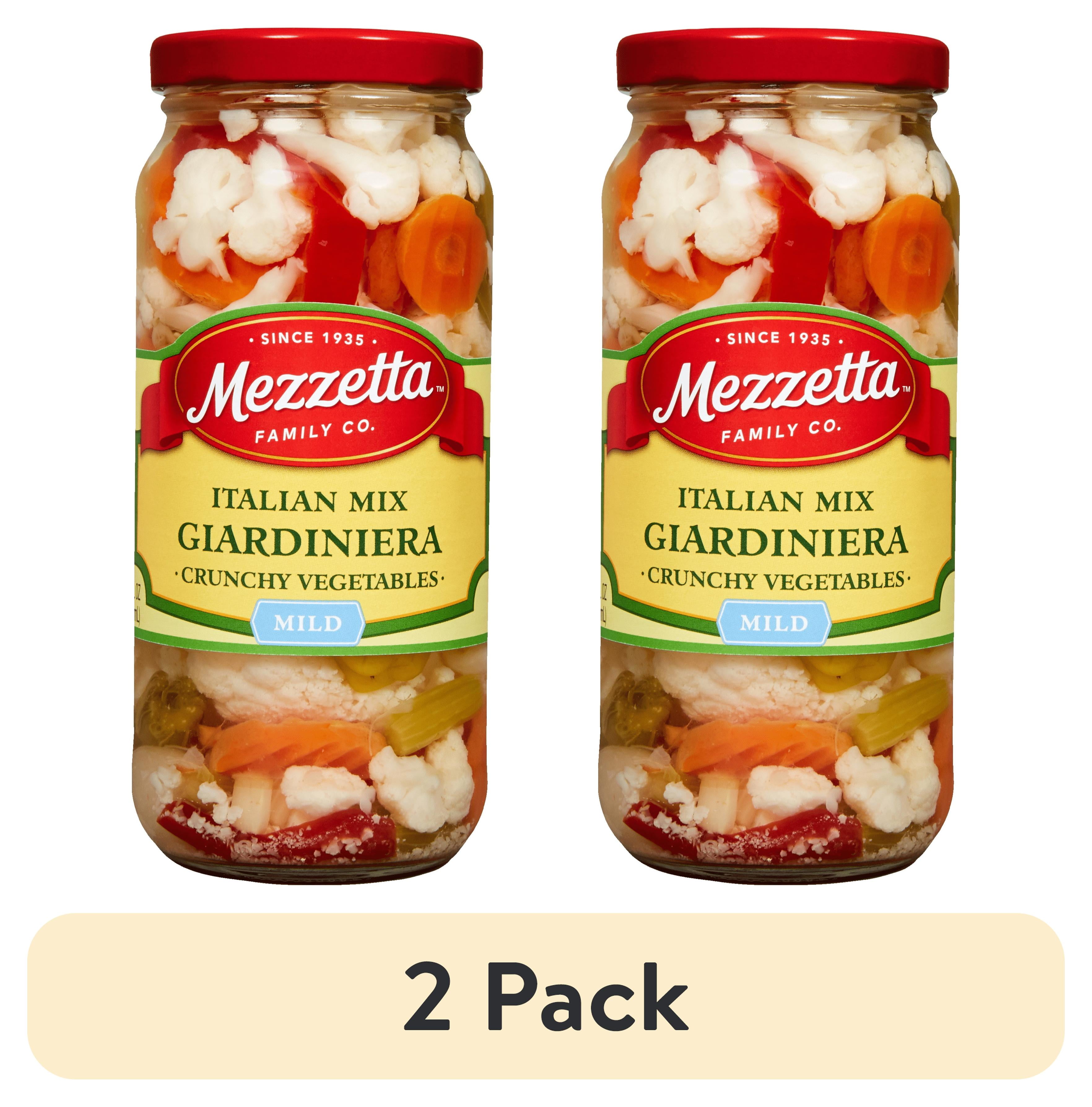 2 pack) Mezzetta Italian Mix Giardiniera 16 fl oz Jar - Walmart.com