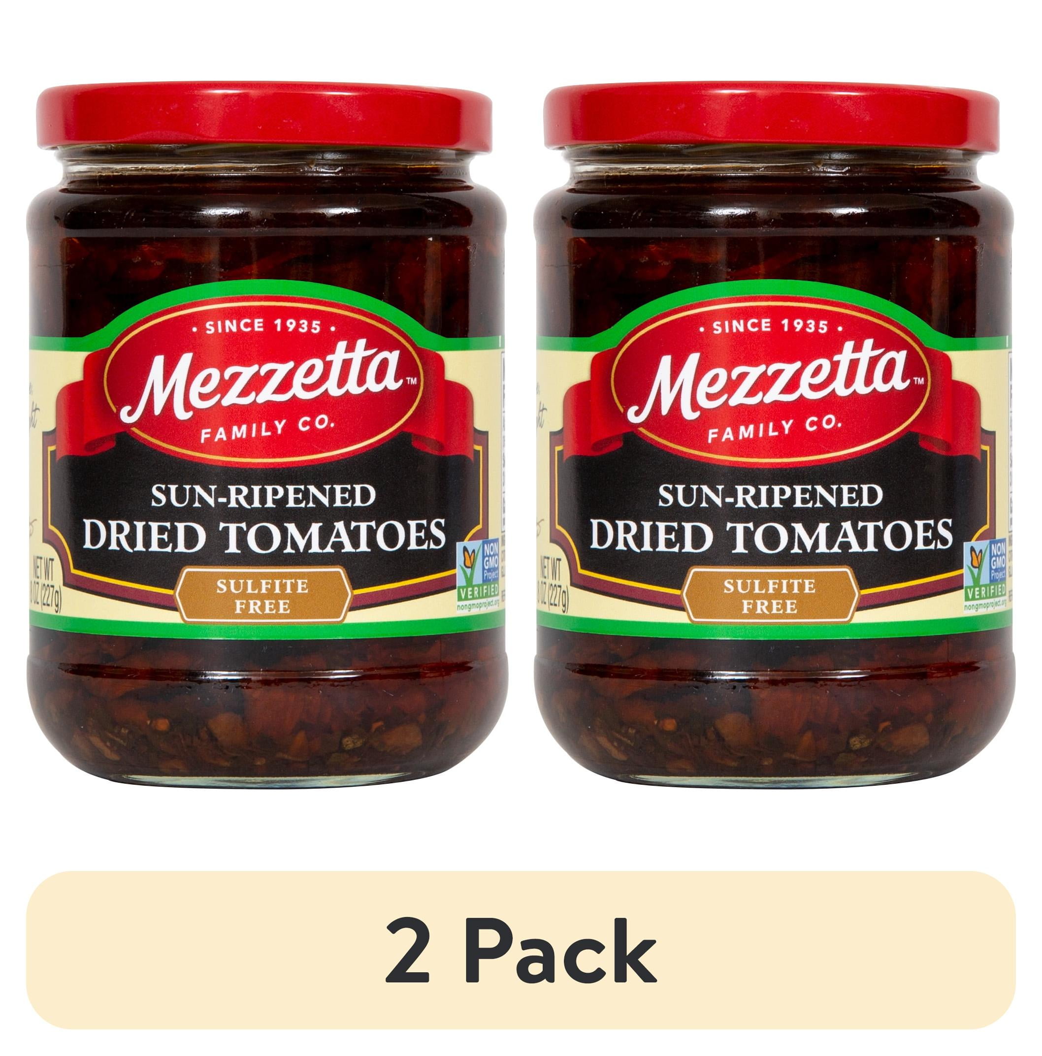 (2 pack) Mezzetta Sun-Ripened Dried Tomatoes Sulfite Free, 8 oz Jar