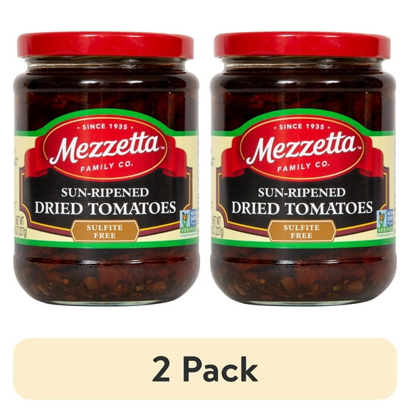 (2 pack) Mezzetta Sun-Ripened Dried Tomatoes Sulfite Free, 8 oz Jar