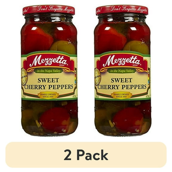 (2 pack) Mezzetta Sweet Cherry Peppers, 16 oz