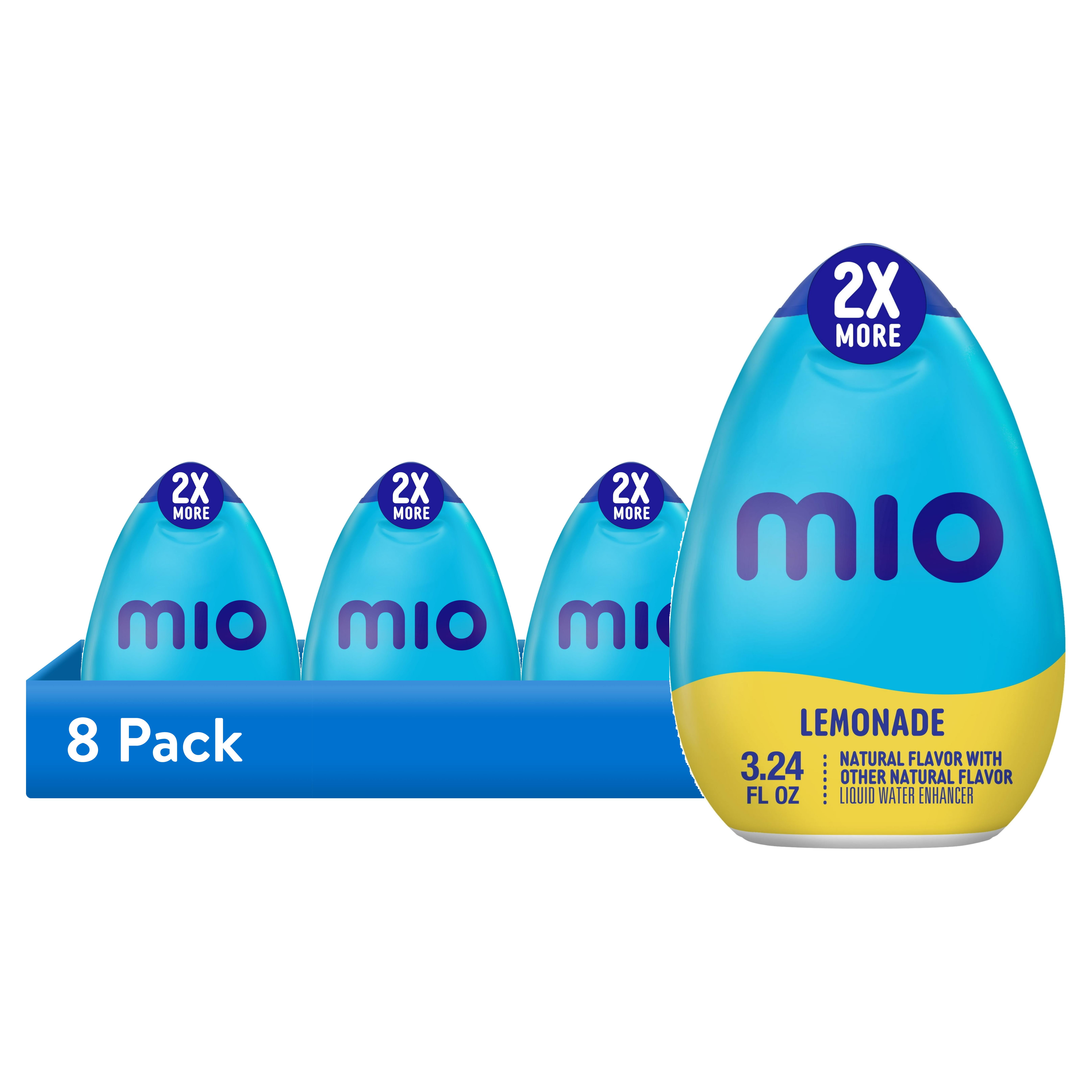 (2 pack) mio Lemonade Naturally Flavored with other natural flavor Liquid Water Enhancer, 3.24 fl oz Bottle