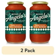 (2 pack) Michael Angelo's Nonna's Secret Spicy Marinara Pasta Sauce, 24oz