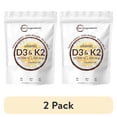 thumbnail image 1 of (2 pack) Micro Ingredients Vitamin D3 10000iu Plus K2 (MK-7) 200mcg, 300 Virgin Coconut Oil Softgels | 2 in 1 Support Immune, Heart, Joint, Teeth & Bone Health, 1 of 7
