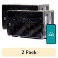 thumbnail image 1 of (2 pack) Midea 10,000 BTU Window Air Conditioner, Cools Up To 450 Sq Ft, Comfortsense Remote, Wi-Fi and Alexa, Black, 1 of 28