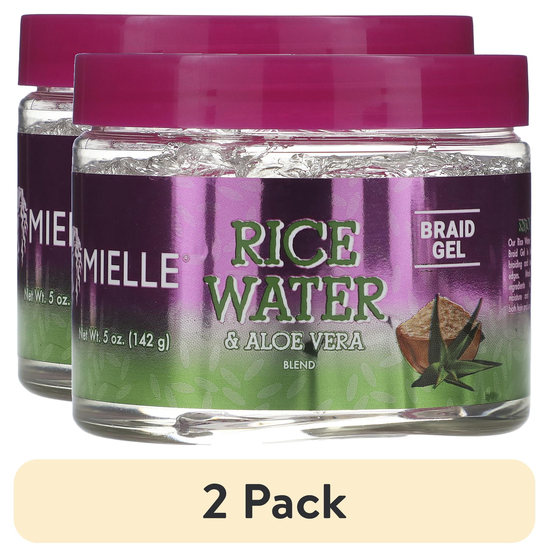 (2 pack) Mielle Rice Water & Aloe Braid Gel 5 oz