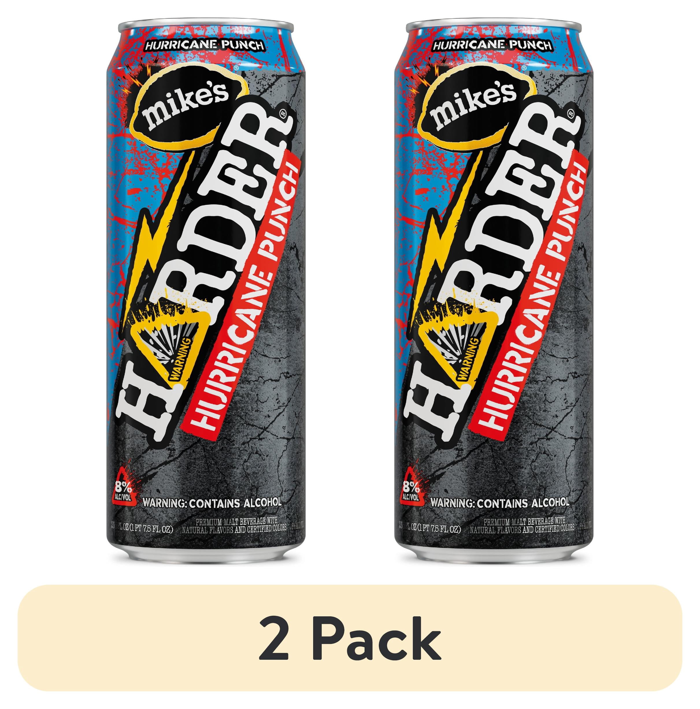 (2 pack) Mike's Harder Lemonade Hurricane Punch, 23.5 fl oz Can, 8% ABV