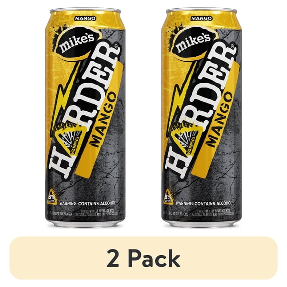 (2 pack) Mike's Harder Lemonade Mango, 23.5 fl oz Can, 8% ABV