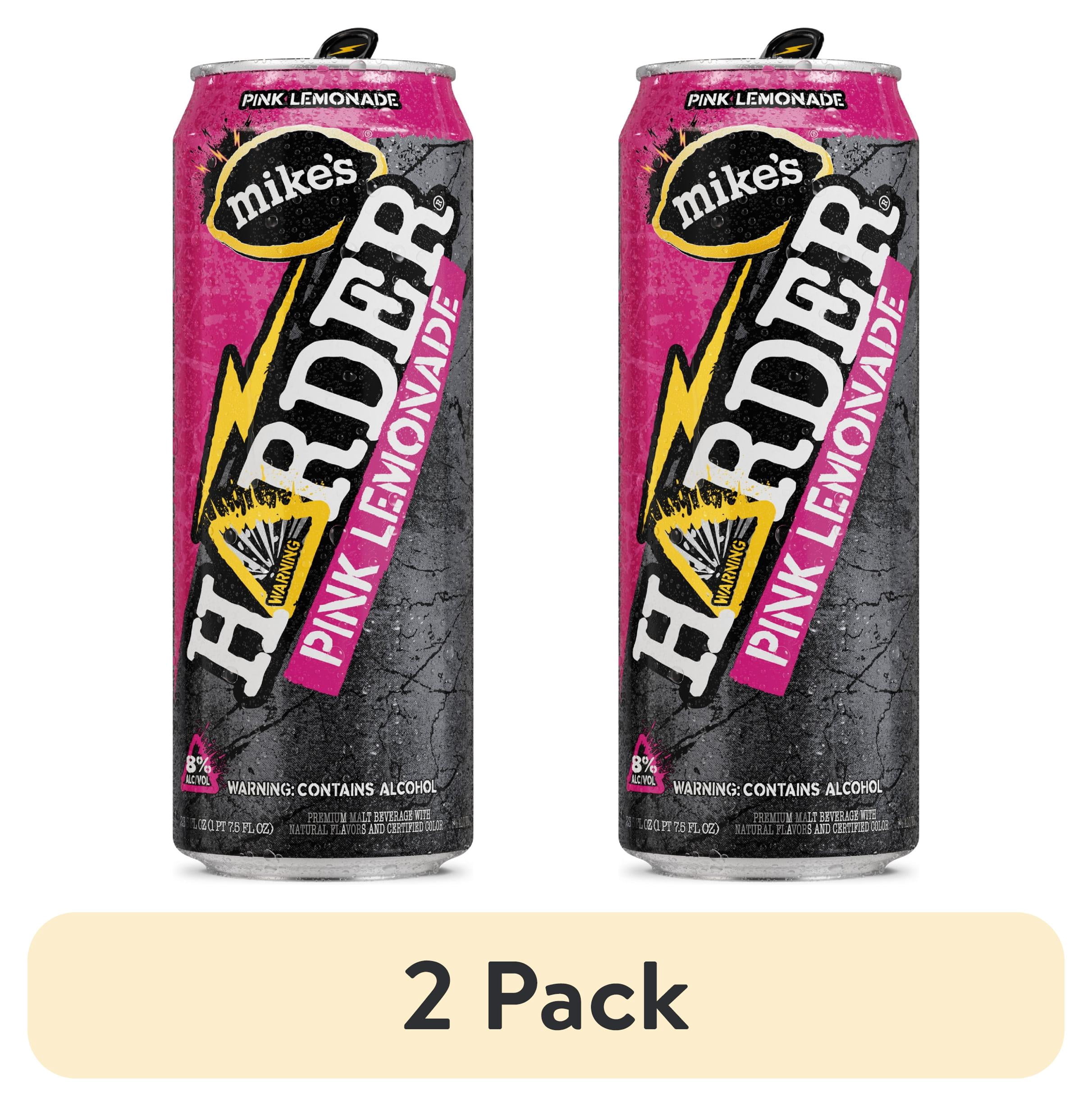 (2 pack) Mike's Harder Pink Lemonade, 23.5 fl oz Can, 8% ABV