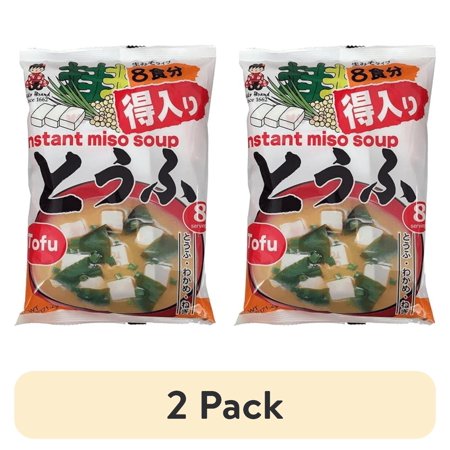 (2 pack) Miko Brand Japanese Miso Soup, Tofu, 6.21 oz, Instant