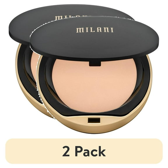 (2 pack) Milani Conceal + Perfect Shine-Proof Powder, Fair
