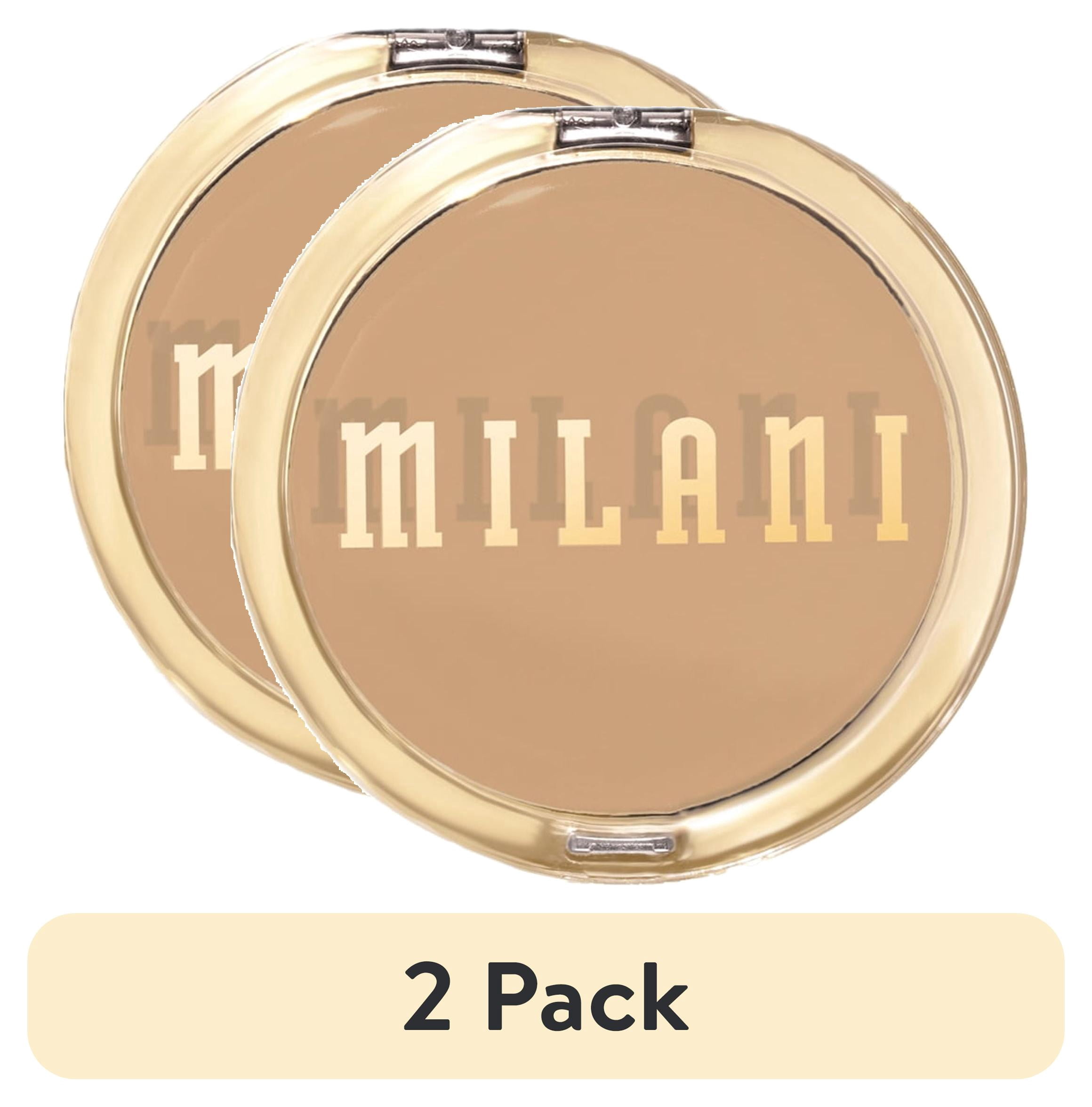 (2 pack) Milani Conceal + Perfect Shine-Proof Powder, Natural Light