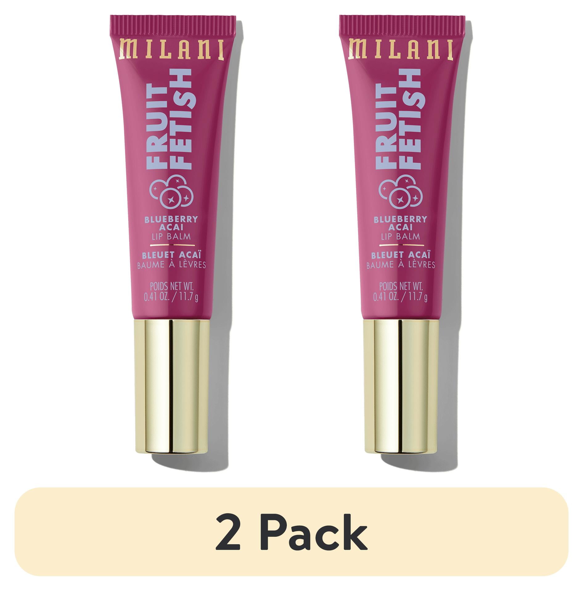 (2 pack) Milani Fruit Fetish Lip Balm, Blueberry Acai
