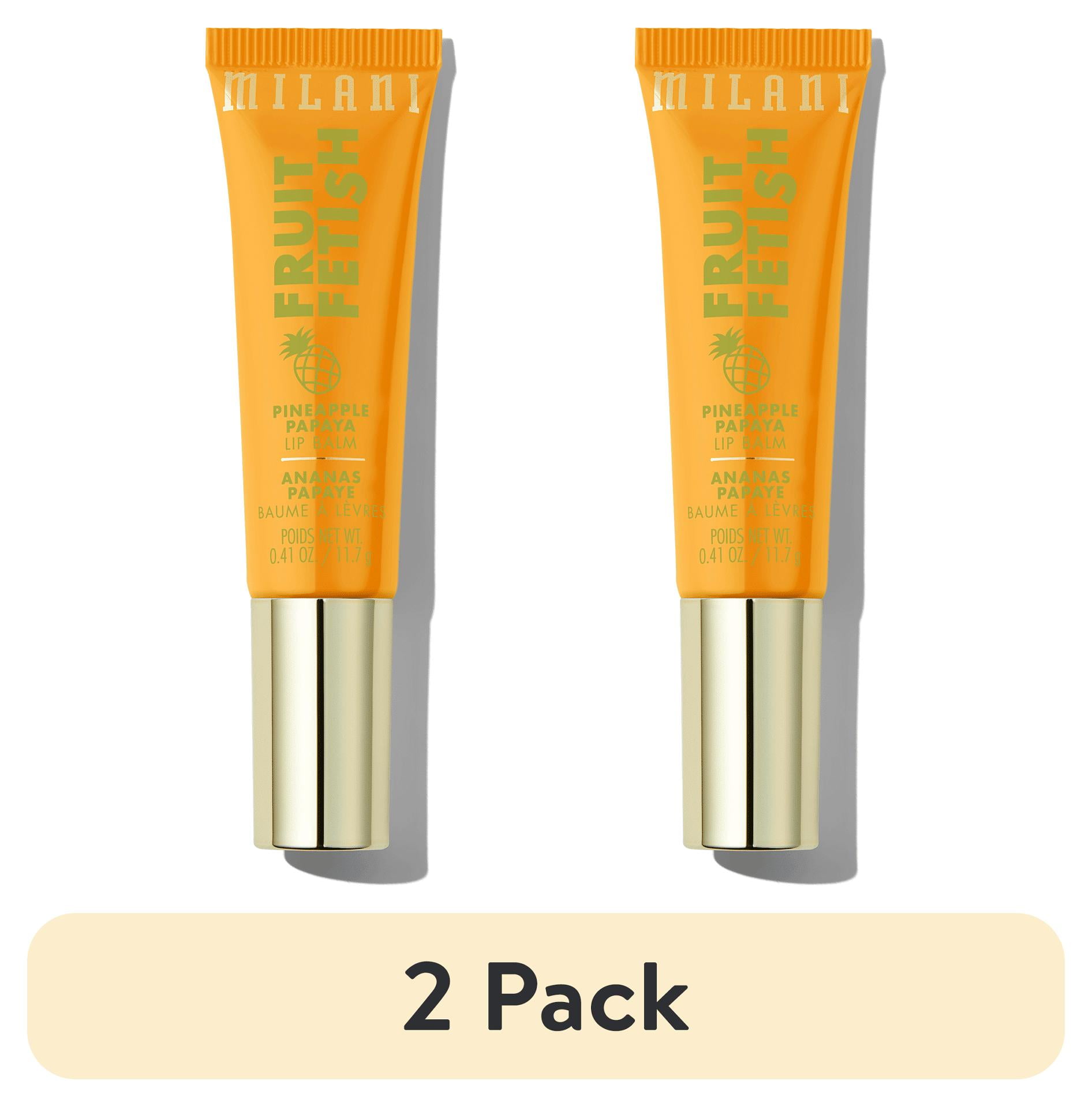 (2 pack) Milani Fruit Fetish Lip Balm, Pineapple Papaya