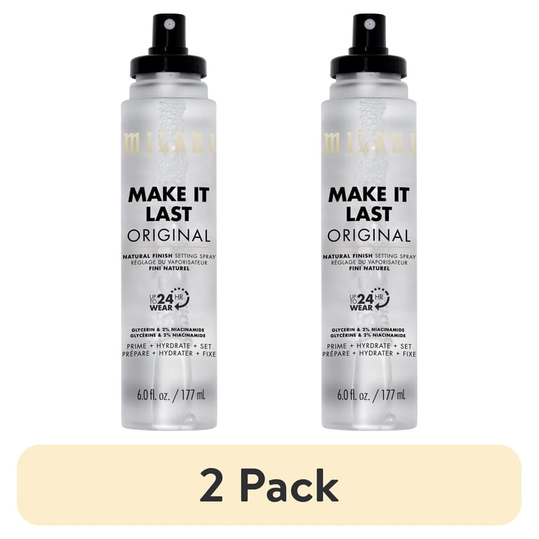 2 pack) Milani Make It Last Jumbo XL Setting Spray, Prime +