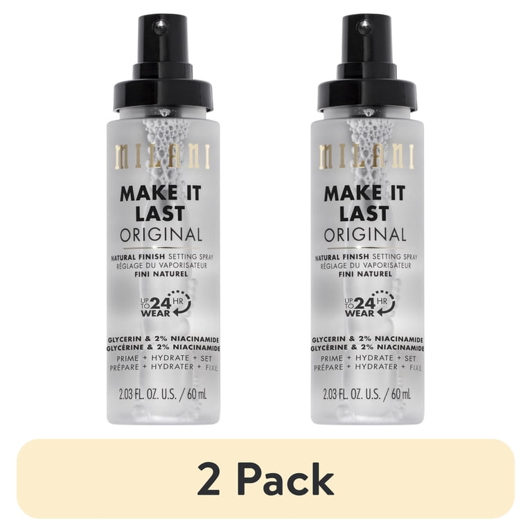 2 pack) Milani Make It Last Setting Spray, Prime + Correct + Set