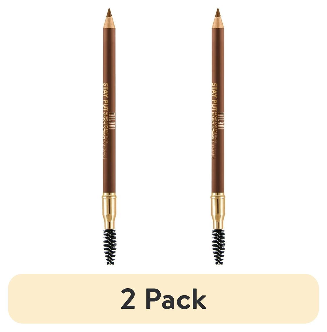 (2 pack) Milani Stay Put Brow Pomade Pencil, Soft Brown