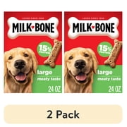 (2 pack) Milk Bone Original Biscuits, Large Dog Treats, 24 oz