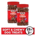 thumbnail image 1 of (2 pack) Milk Bone Soft and Chewy Dog Treats, Beef & Filet Mignon Recipe With Chuck Roast, 25oz Container, 1 of 25