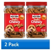 2 pack Milk Bone Soft & Chewy Dog Treats, Made with Real Chicken, 25 oz Canister