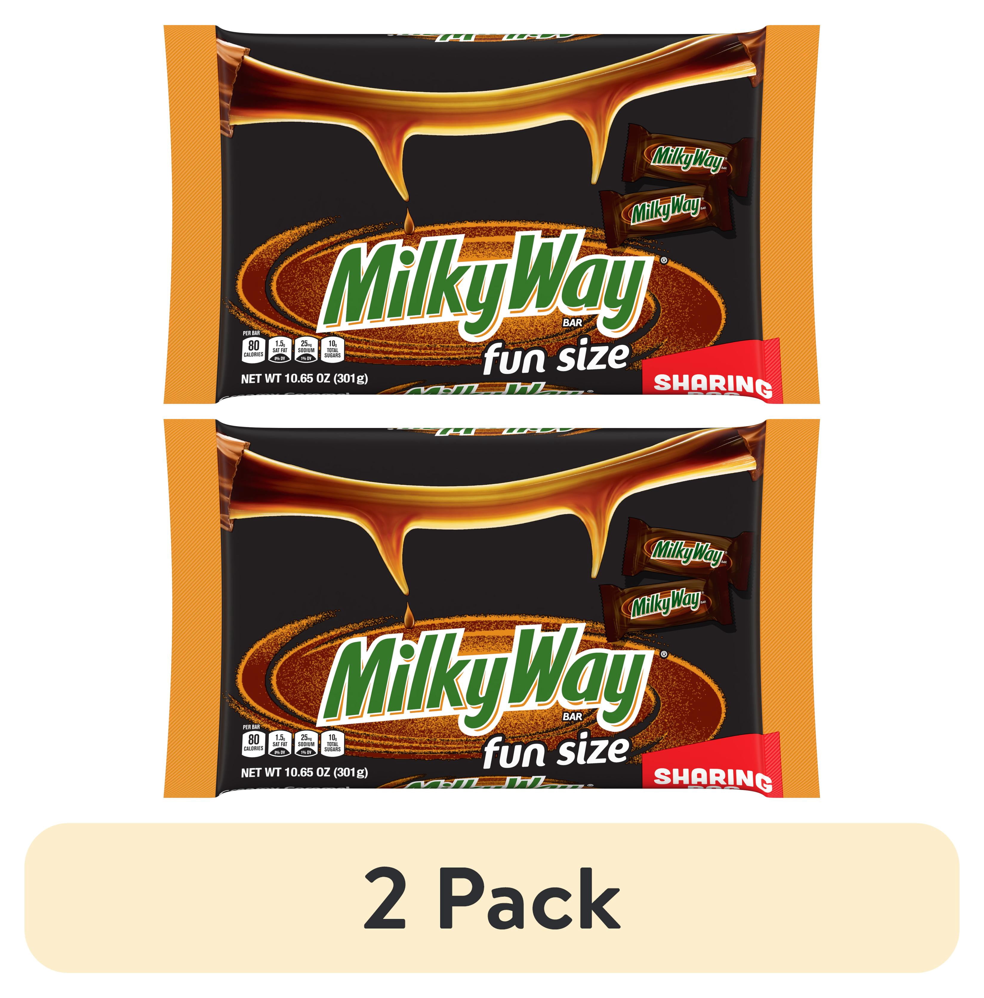 (2 pack) Milky Way Fun Size Halloween Chocolate Candy Bars - 10.65oz Bag