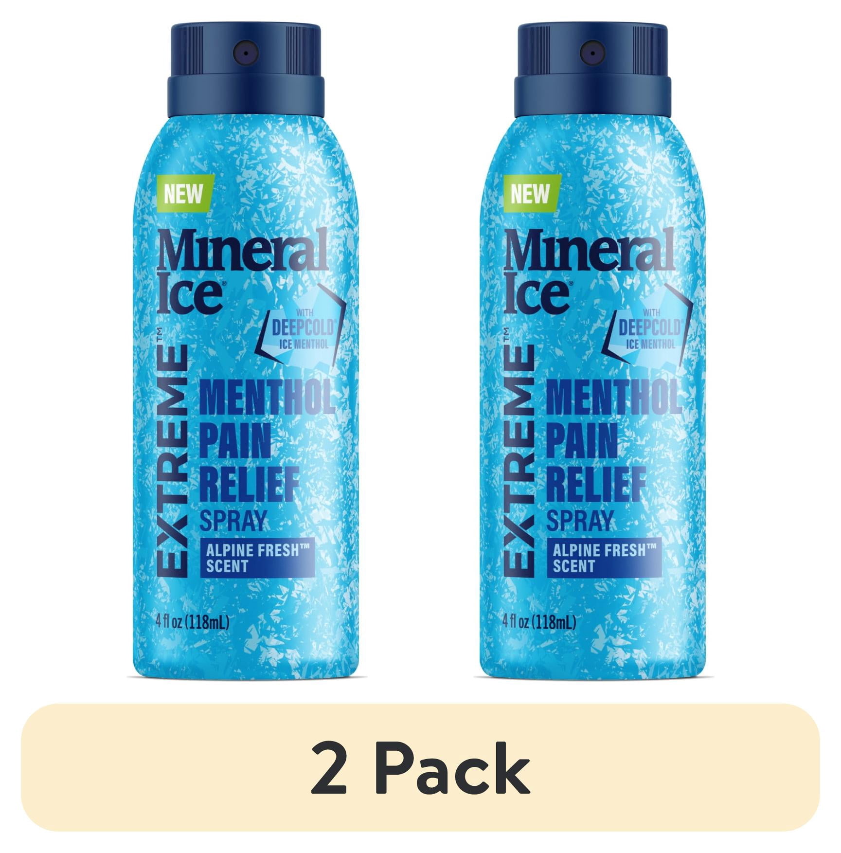 (2 pack) Mineral Ice® Extreme™ Deepcold® Pain Relief Cooling Spray with 10.5% Menthol, Alpine Fresh Scent