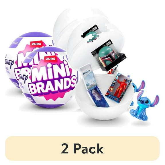 (2 pack) Mini Brands Disney Store Capsule Series 3, Novelty Unbox Surprise, by ZURU, Ages 3+