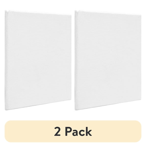 (2 pack) Mini Magnetic Studio Canvas Panel, 100% Cotton Acid Free White Canvas, 2.56"X2.56", 1 Piece, Academic Canvas, Great Chioce for Beginners and Hobbyists of All Skill Levels.