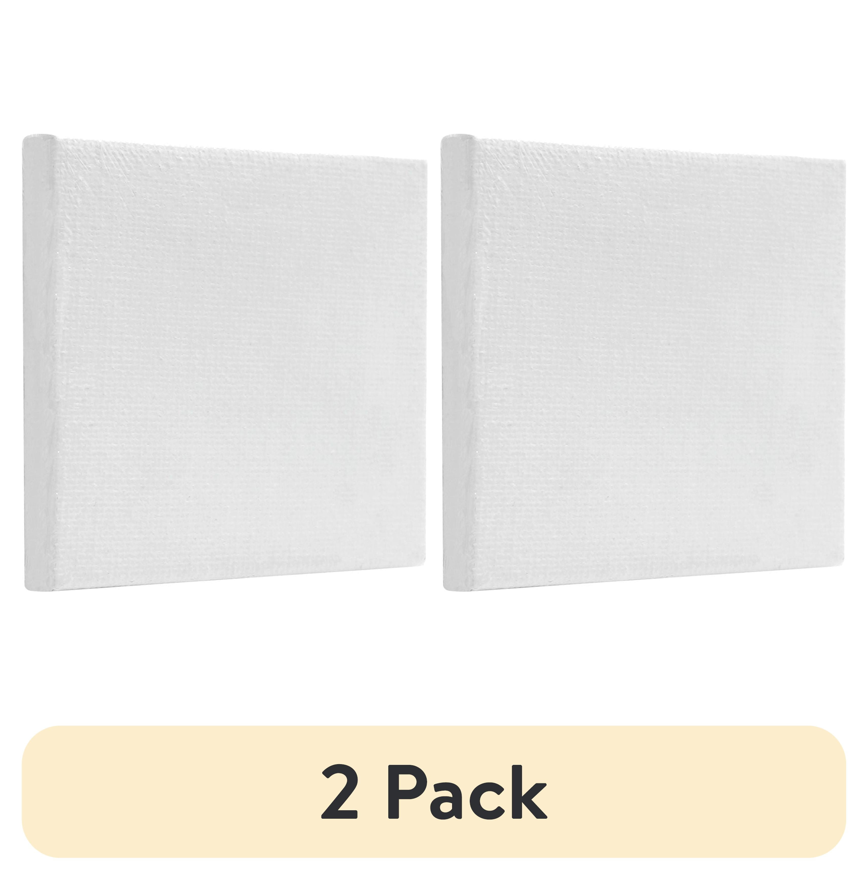 (2 pack) Mini Studio Magnetic Canvas, 100% Cotton Acid Free White Canvas, 2.56"X2.56", 1 Piece, Academic Canvas, Great Chioce for Beginners and Hobbyists of All Skill Levels.
