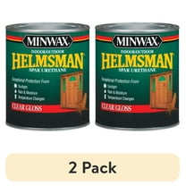 (2 pack) Minwax 63200444 Indoor/Outdoor Helmsman Spar Urethane, Gloss, Clear, 1 Quart, (1 Piece, 1 Pack)