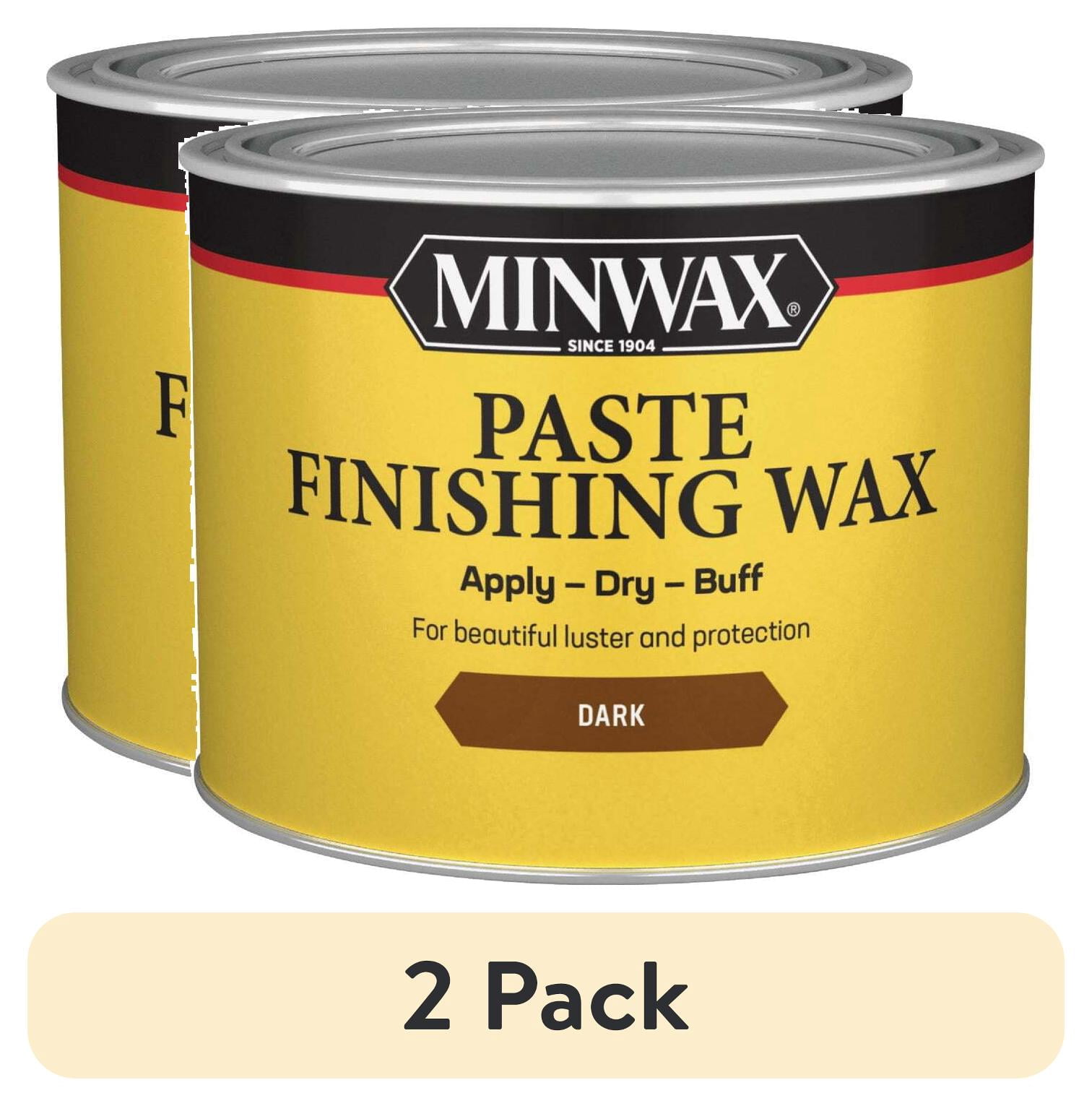 (2 pack) Minwax Paste Finishing Wax, Special Dark, 1 lb