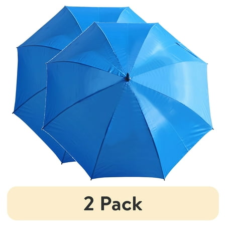(2 pack) Misty Harbor Golf Umbrella, 58 Inch Canopy, Blue