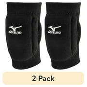 2 pack Mizuno Volleyball Elite Kneepads, Black Pair
