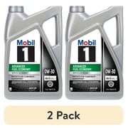 (2 pack) Mobil 1 Advanced Fuel Economy Full Synthetic Motor Oil 0W-30, 5 Quart