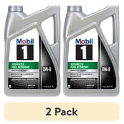 2 pack Mobil 1 Advanced Fuel Economy Full Synthetic Motor Oil 0W-8, 5 Quart