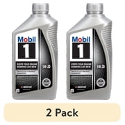 2 pack Mobil 1 Advanced Full Synthetic Motor Oil 5W-20, 1 Quart