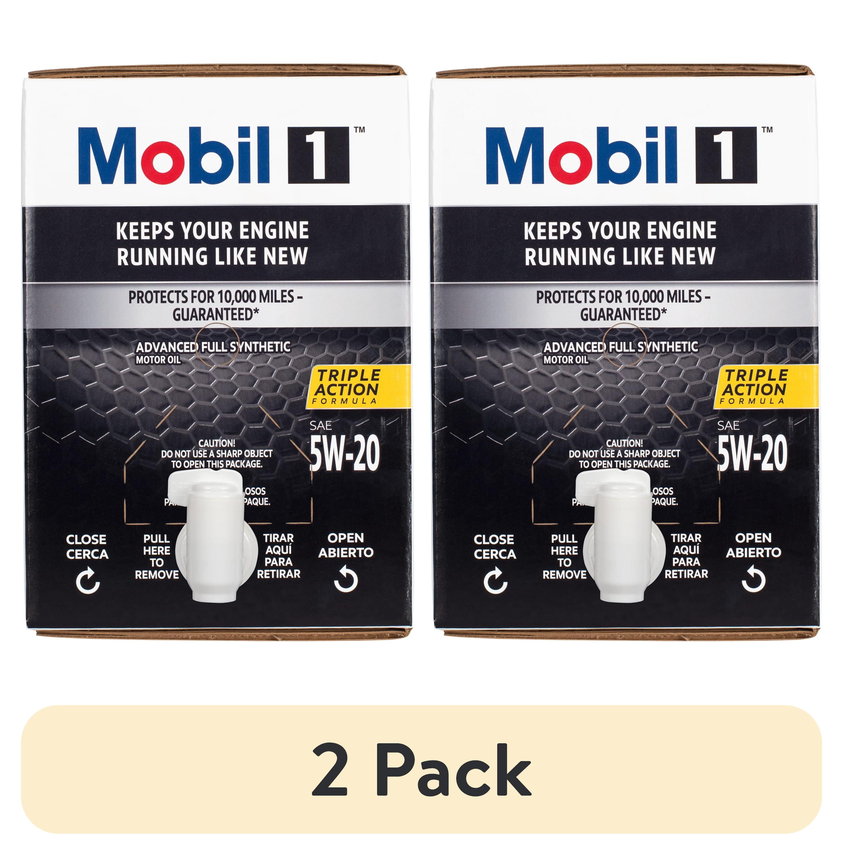 (2 pack) Mobil 1 Advanced Full Synthetic Motor Oil 5W-20, 12 Quart