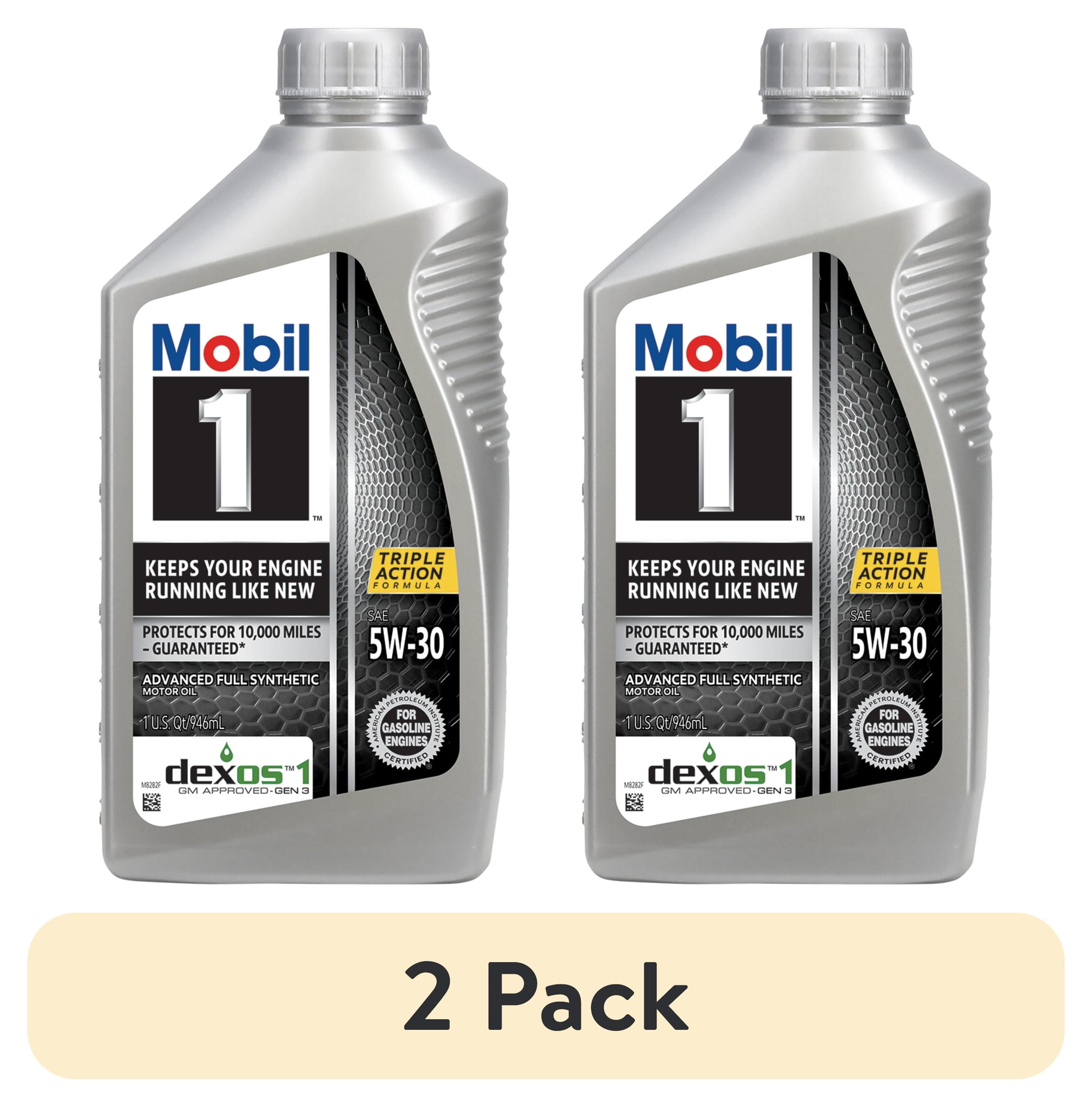 Mobil 1 Advanced Full Synthetic Motor Oil 5W-30, 1 Quart, Up to