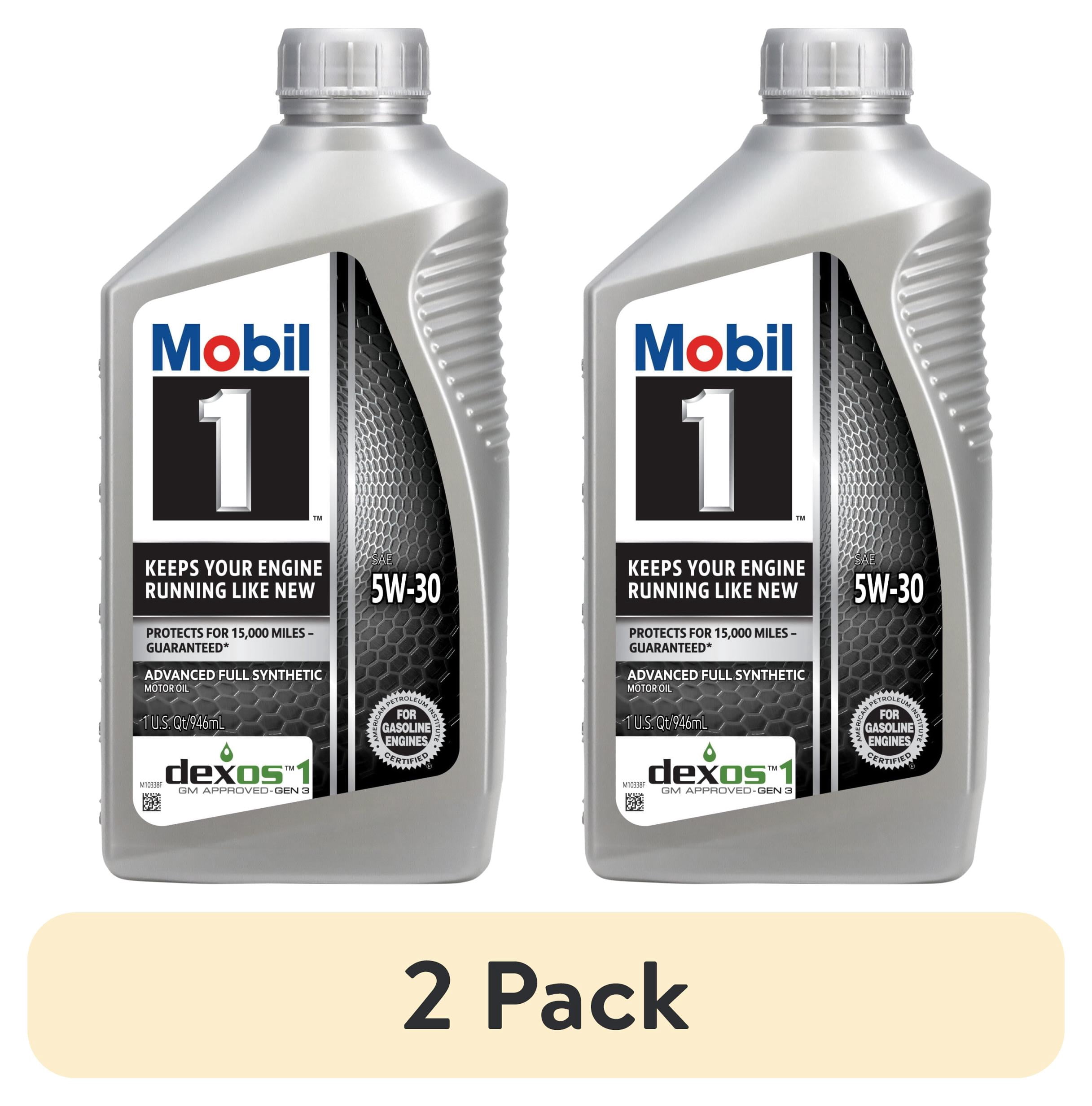 Mobil 1 Advanced Full Synthetic Motor Oil 5W-30, 1 Quart, Up to 10,000  Miles Protection - Walmart.com
