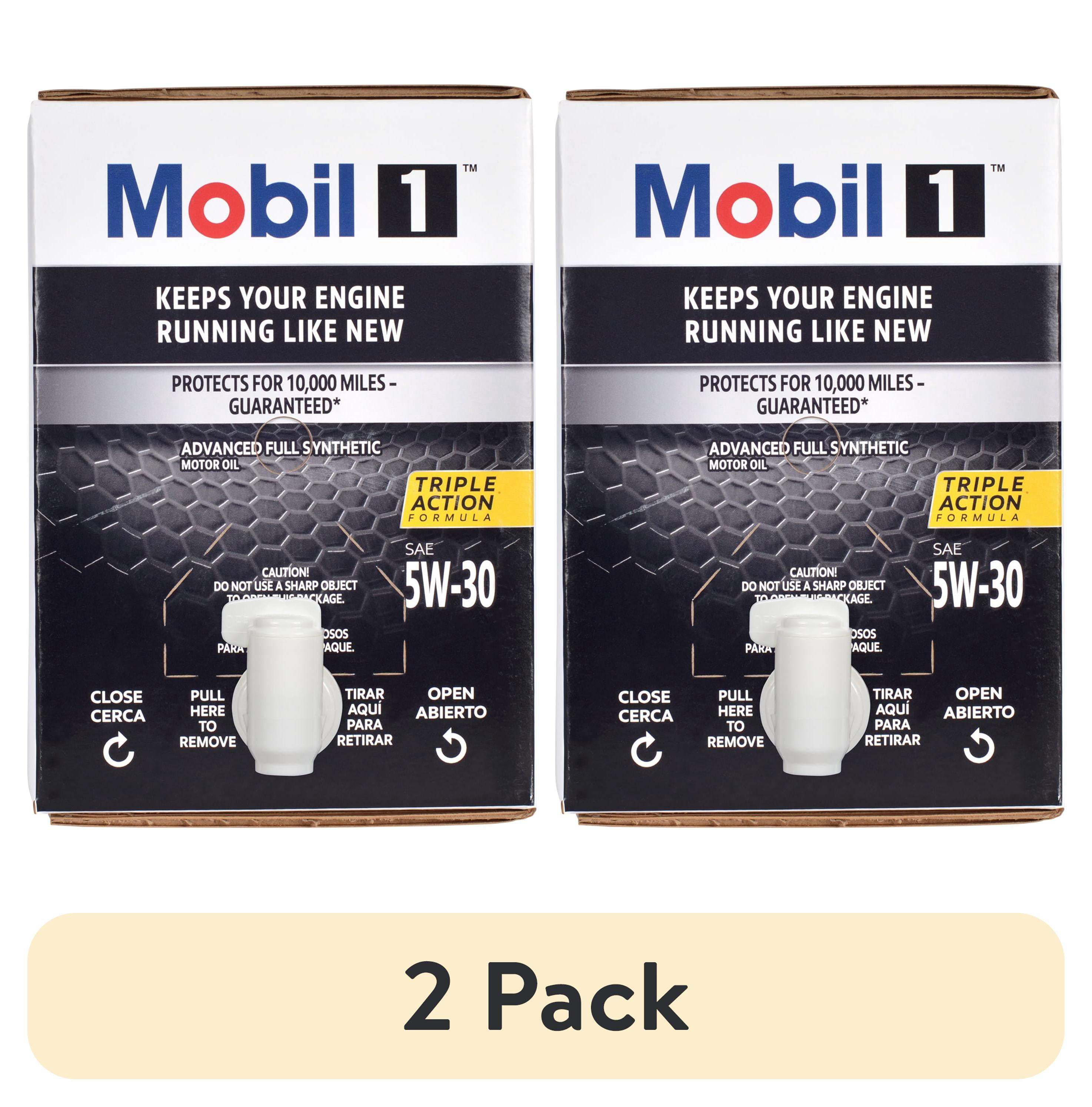 (2 pack) Mobil 1 Advanced Full Synthetic Motor Oil 5W-30, 12 Quart