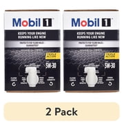 2 pack Mobil 1 Advanced Full Synthetic Motor Oil 5W-30, 12 Quart
